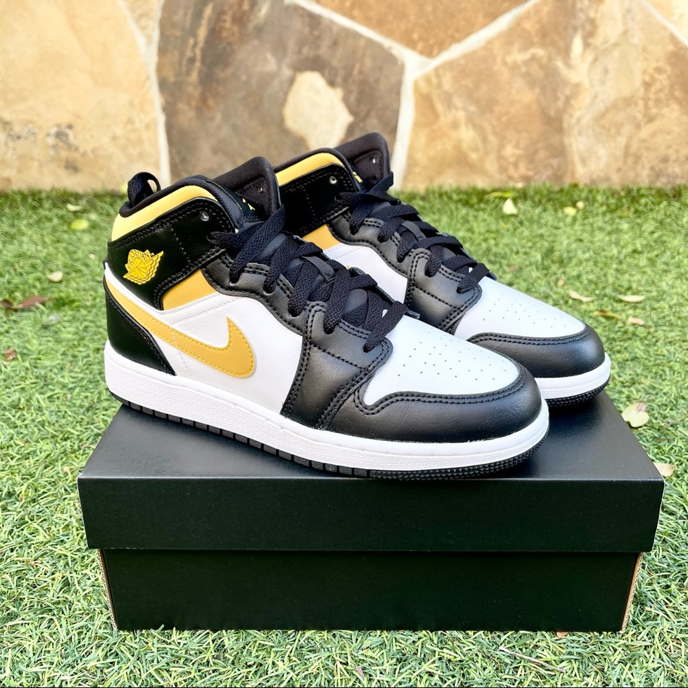 Nike Air Jordan 1 mid GS Pollen - Picture 2 of 4